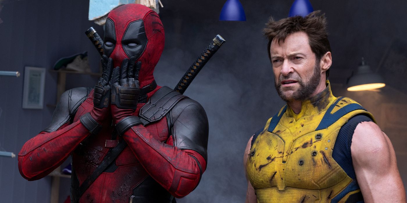 Ryan Reynolds, que interpreta a Deadpool, está junto a Hugh Jackman, que interpreta a Wolverine, sin aliento.