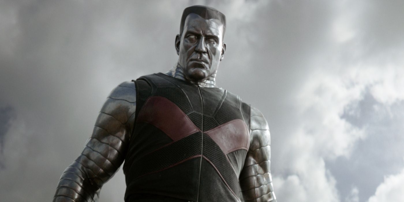 Stefan Kapicic&rsquo;s Colossus looking down at the camera in Deadpool