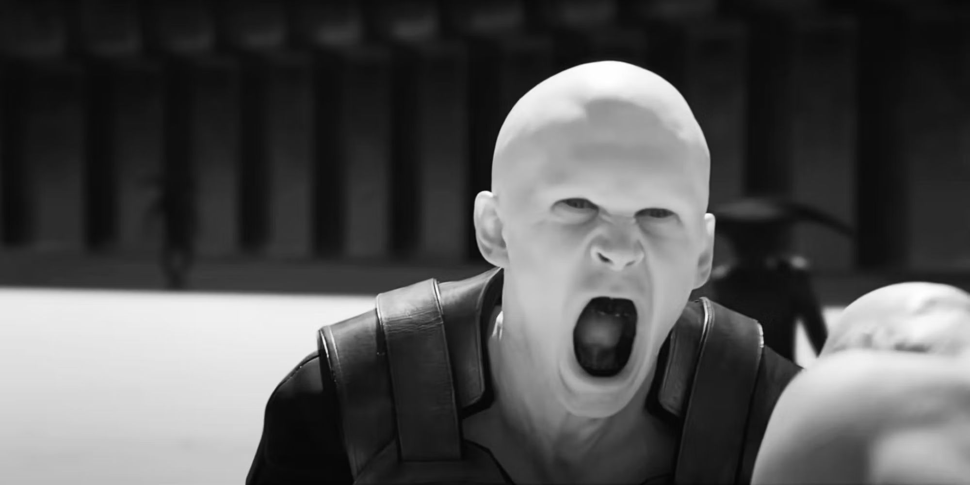 Austin Butler as Feyd-Rautha screaming on the Harkonnen Planet in Dune: Part Two
