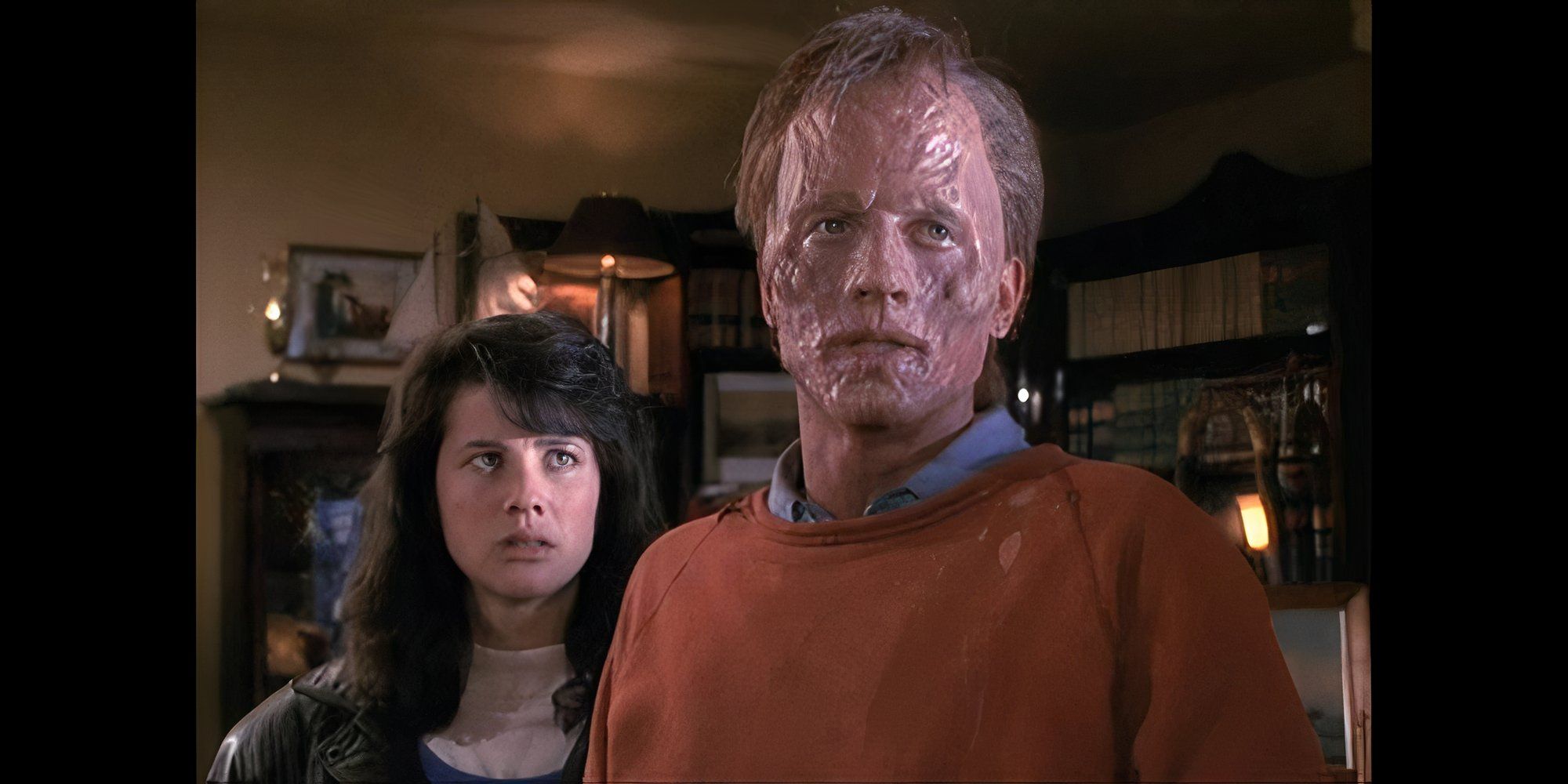 Eric Stoltz as Martin Brundle with Daphne Zuniga in The Fly II