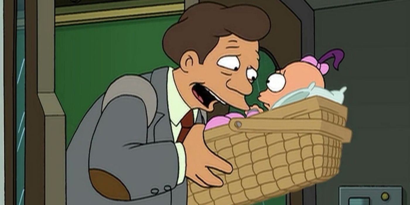 Turanga Leela is found as a baby by the owner of an orphanage in 'Futurama'