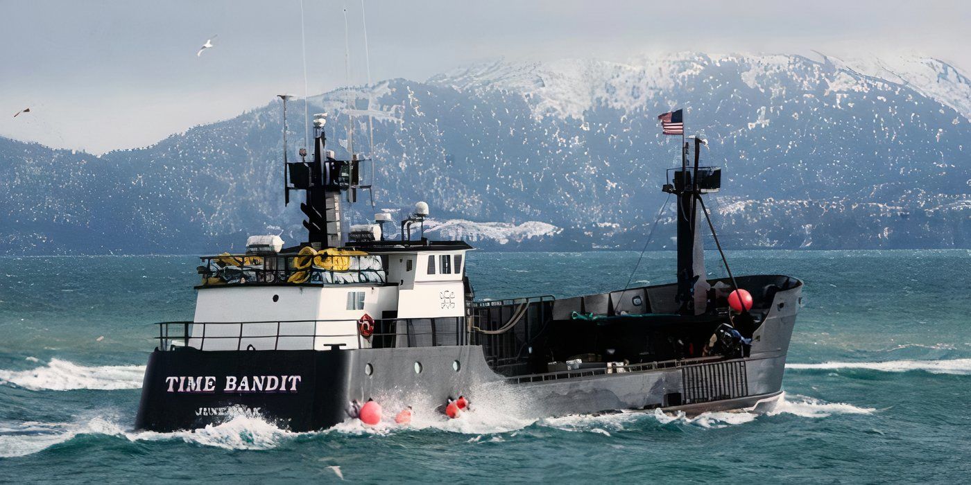 The F/V Time Bandit on the water in Deadliest Catch