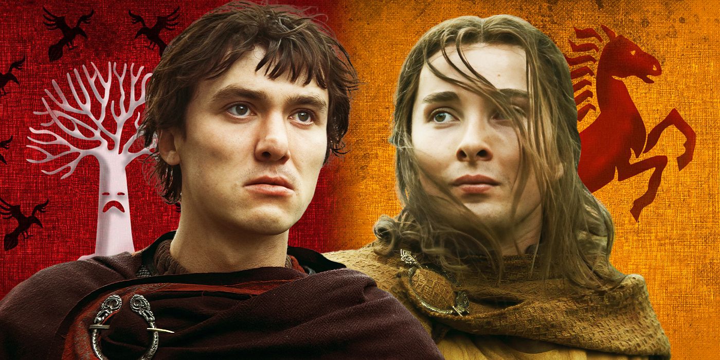 The Brackens and the Blackwoods actors from Season 2 side by side in a custom image for House of the Dragon