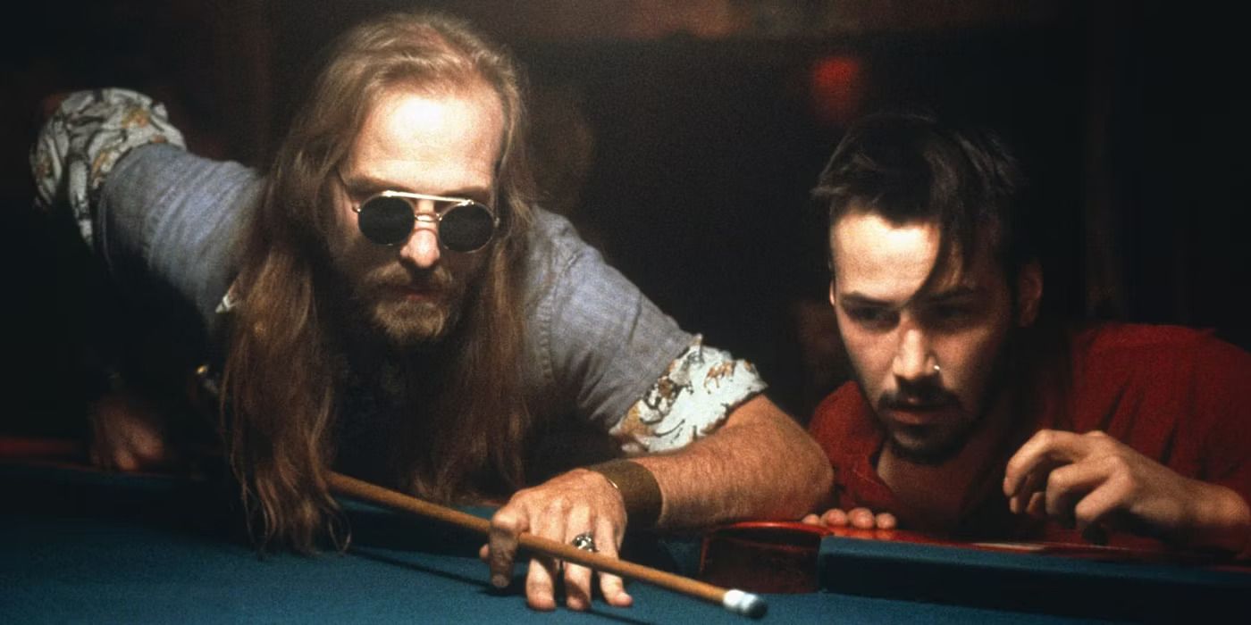 William Hurt and Keanu Reeves in 'I Love You To Death'