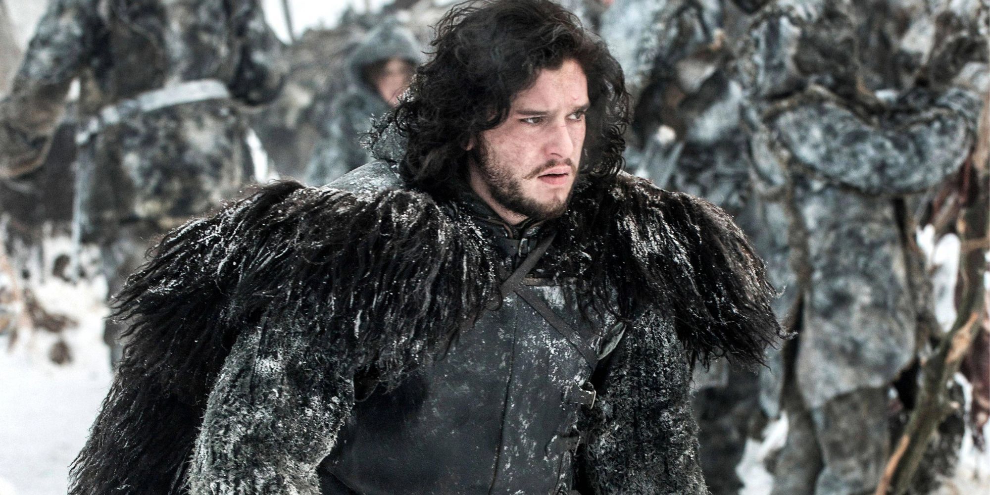 Jon Snow looking to the distance in Game of Thrones