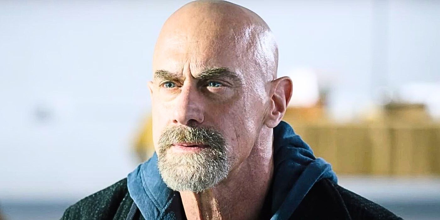 Elliot Stabler, portrayed by Christopher Meloni, looks seriously pissed in Law &amp; Order: Organized Crime