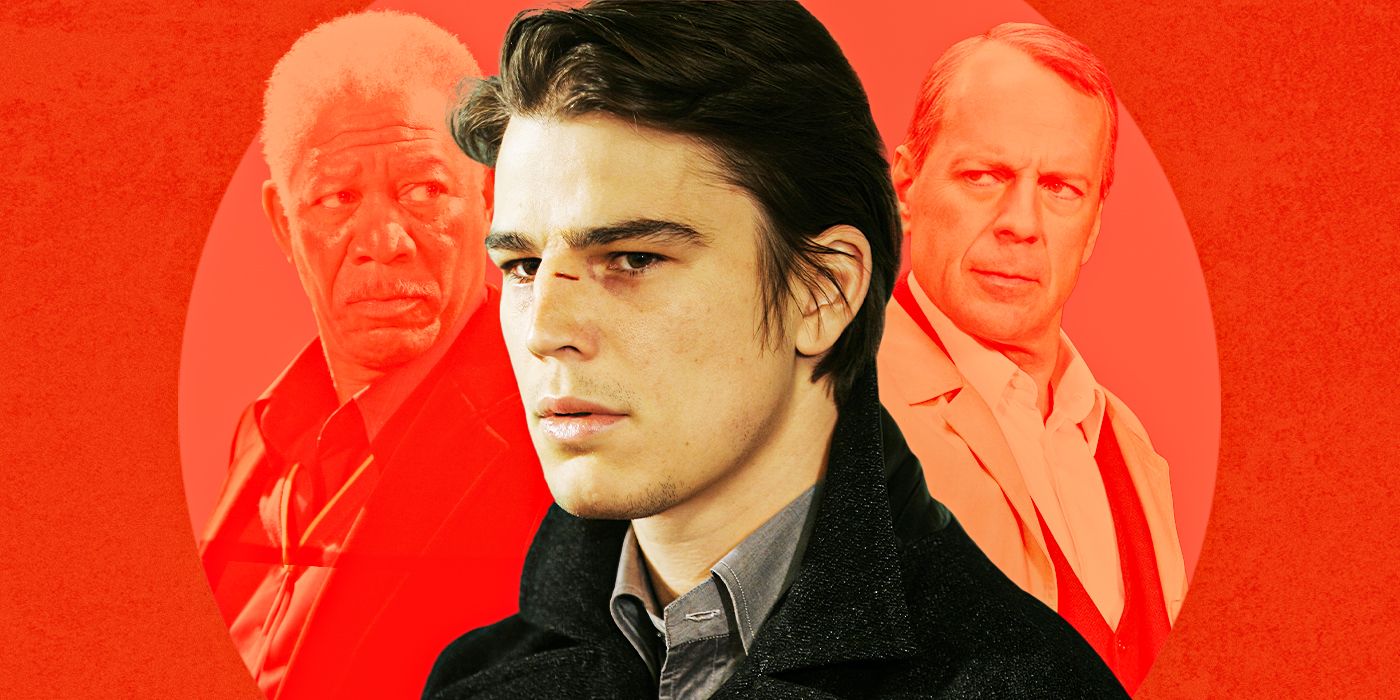 Custom image of Josh Hartnett in Lucky Number Slevin against a red background