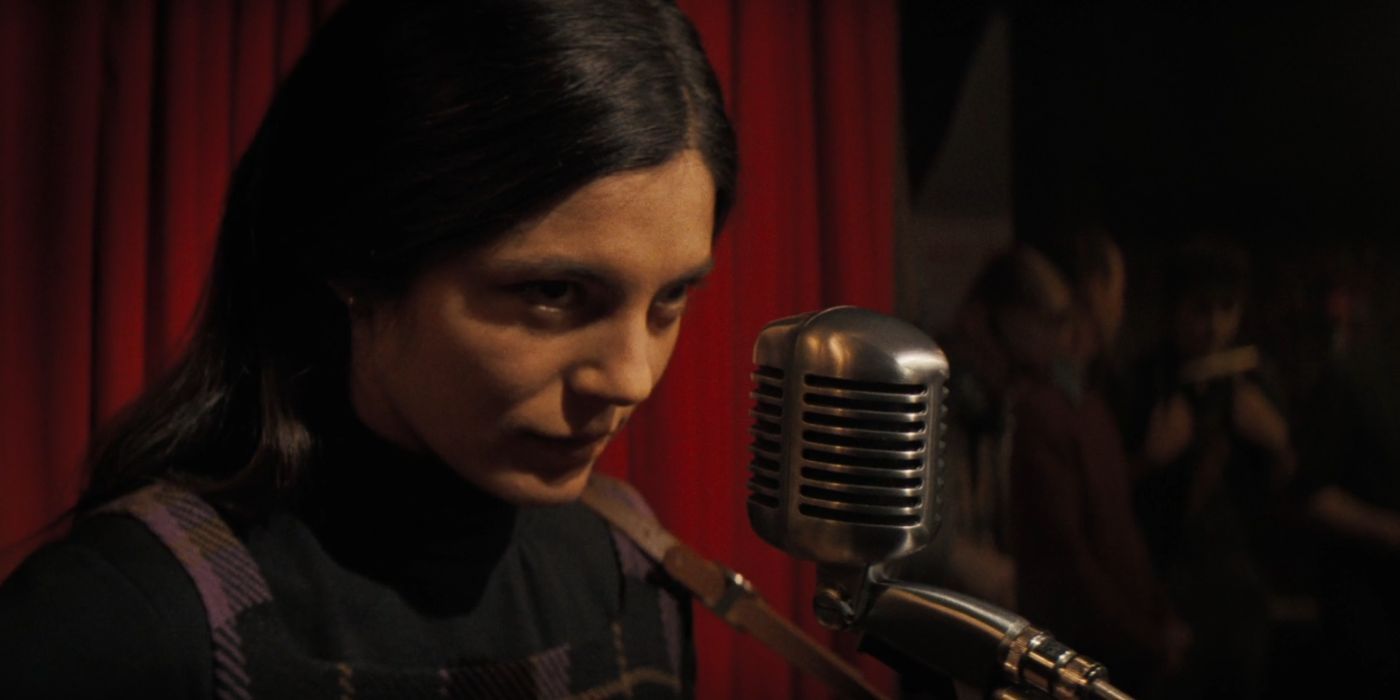 Monica Barbaro as Joan Baez in A Complete Unkown.