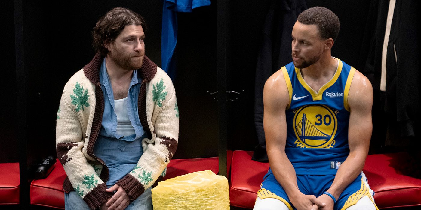 Adam Pally Teams Up With Steph Curry in First 'Mr. Throwback' Trailer