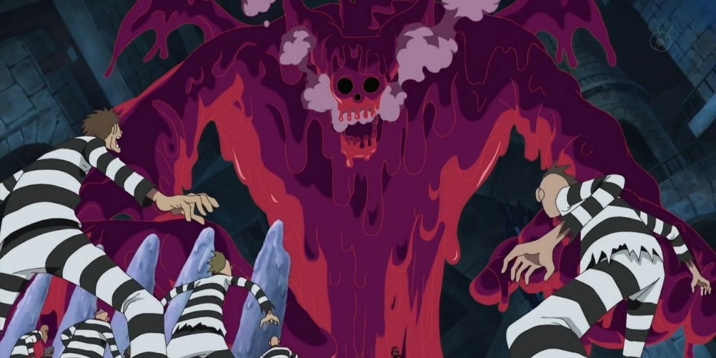 Luffy vs Magellan in impel down in one piece