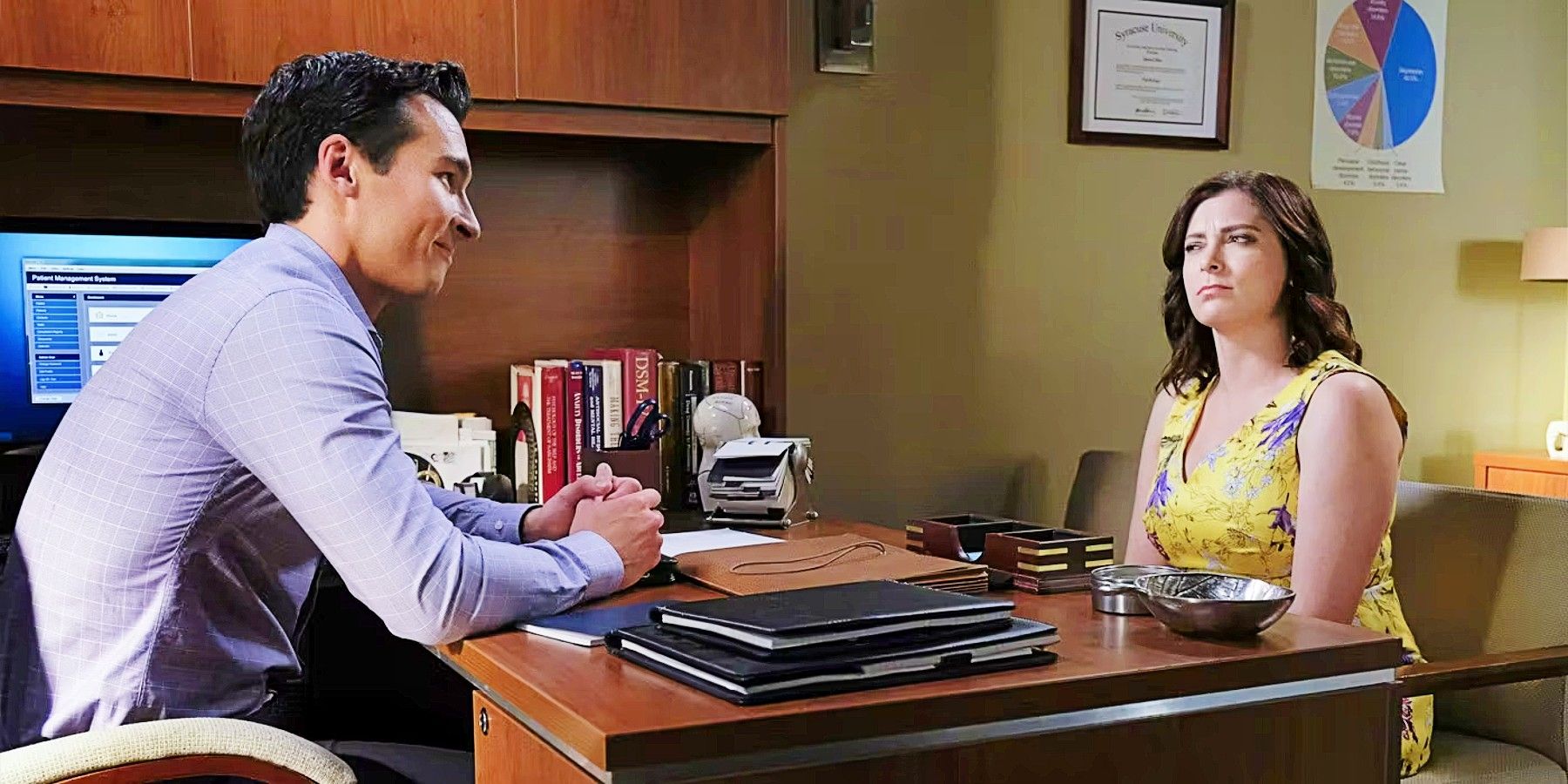 Rebecca Bunch y el Dr. Dan de Crazy Ex-Girlfriend