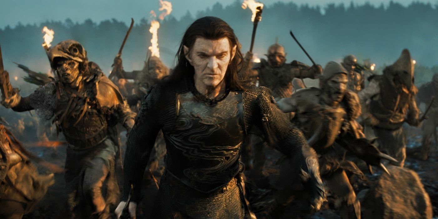 Sam Hazeldine as Adar leading an orc army in Rings of Power Season 2