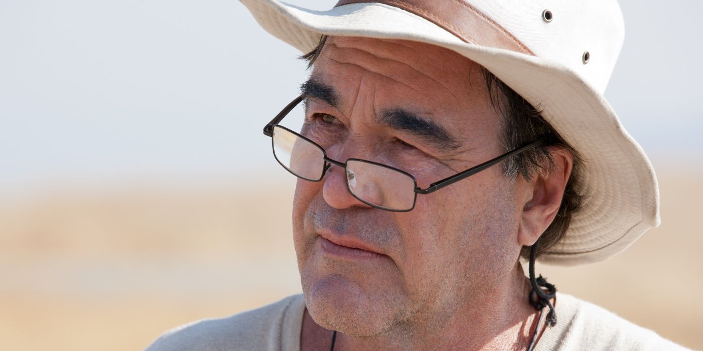 Oliver Stone on the set of Savages