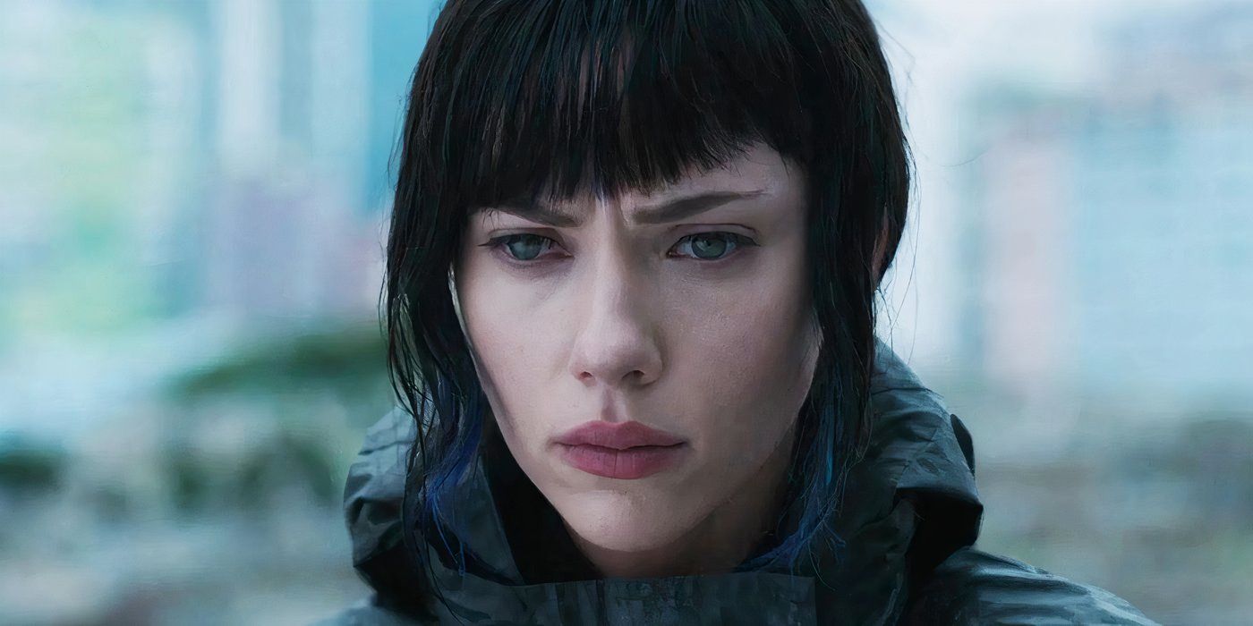 The Major looking pensive in Ghost in the Shell