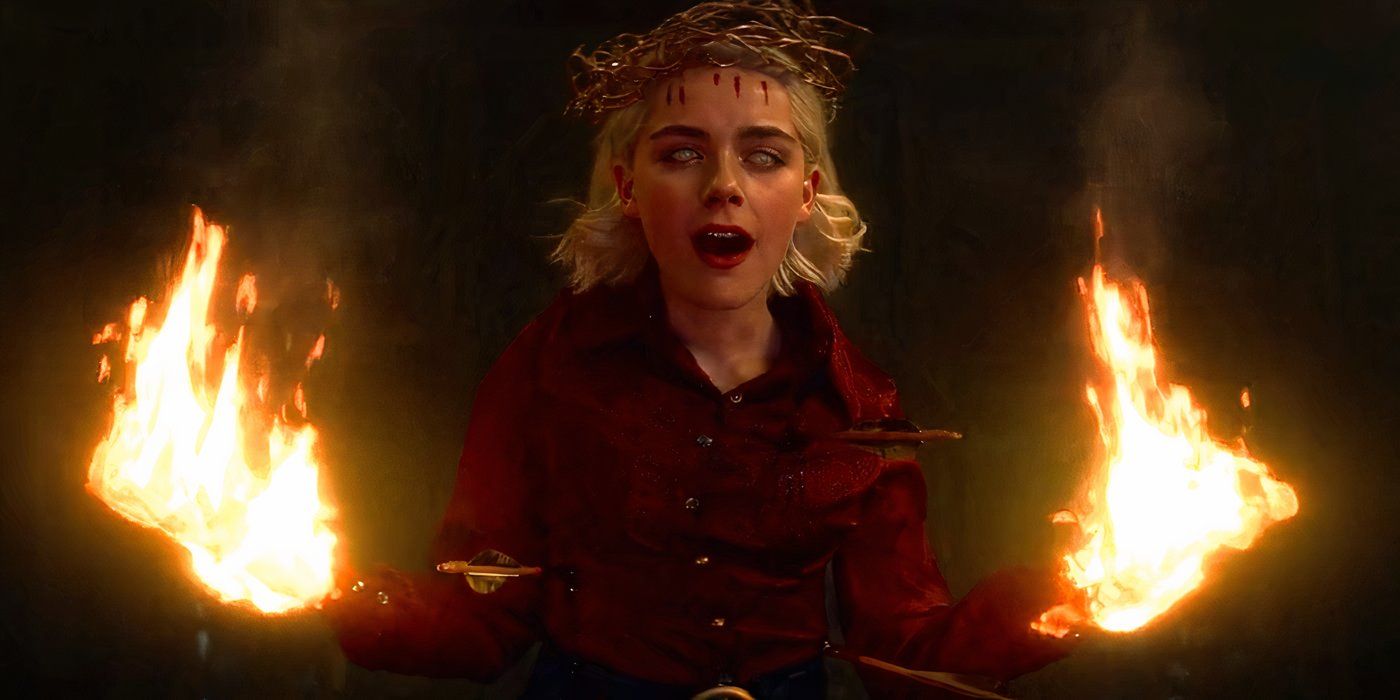 The darker update of Sabrina Spellman (Kiernan Shipka) in Chilling Adventures of Sabrina.