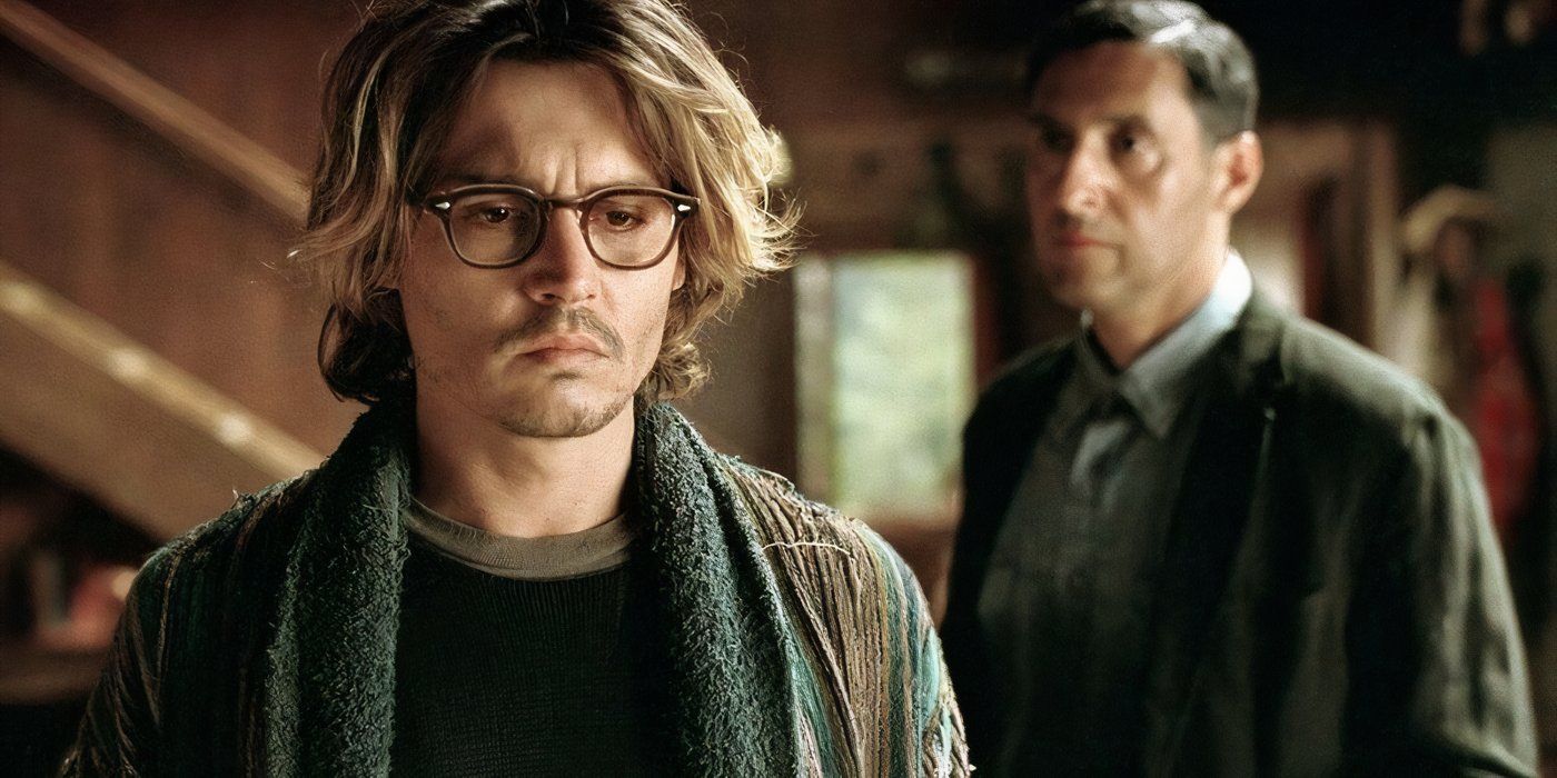 Shooter stands behind Mort in "Secret Window' 