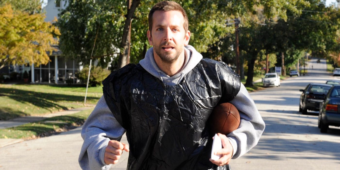 Bradley Cooper as Pat jogging in Silver Lining's Playbook