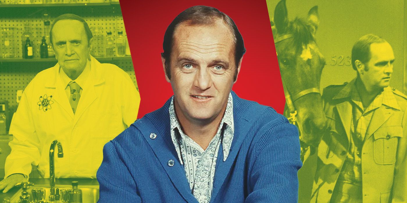 Custom image of Bob Newhart in different TV roles.