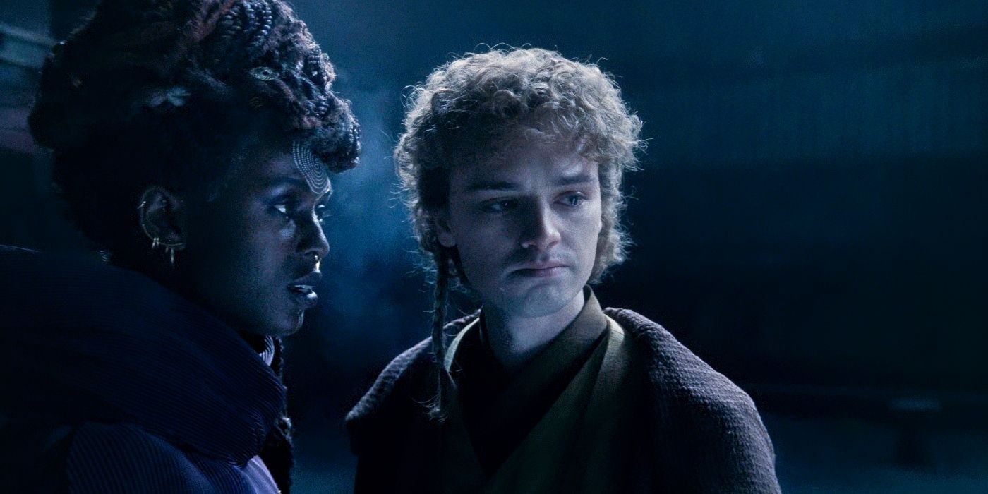 Jodie Turner-Smith invades Dean-Charles Chapman's mind in The Acolyte 