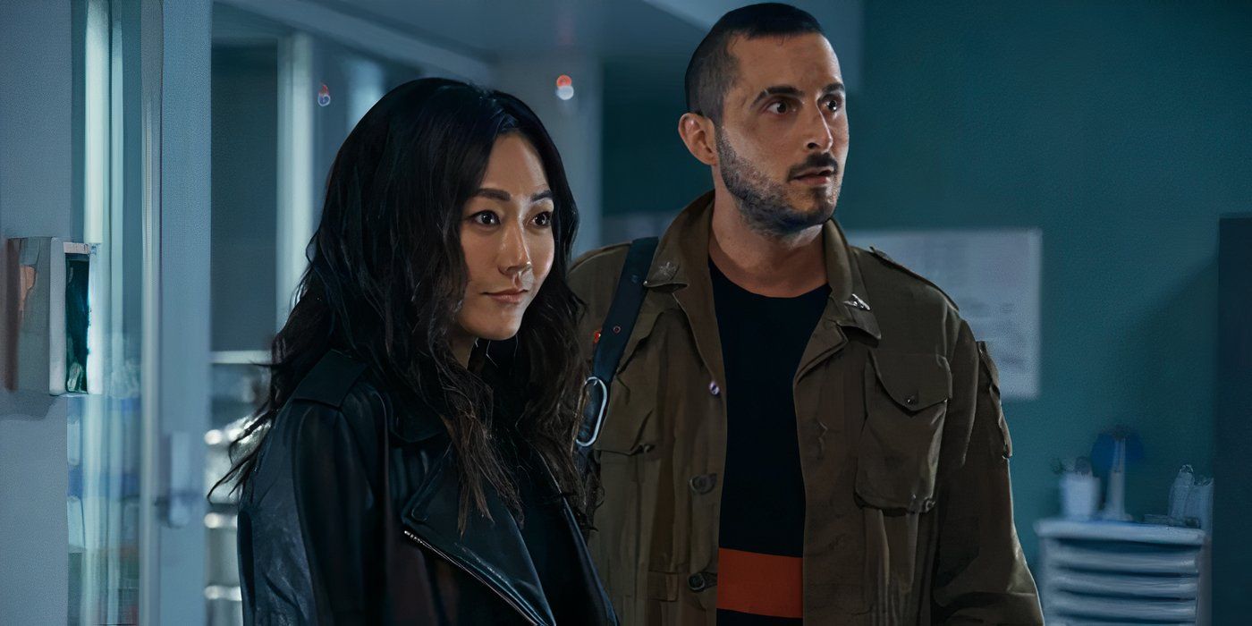 Karen Fukuhara and Tomer Capone as Kimiko and Frenchie standing side by side in The Boys