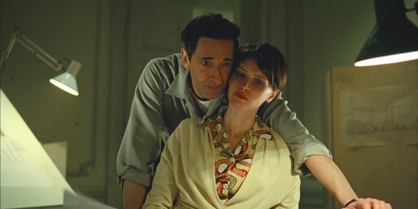 EL-BRUTALISTA-Adrien Brody y Felicity Jones