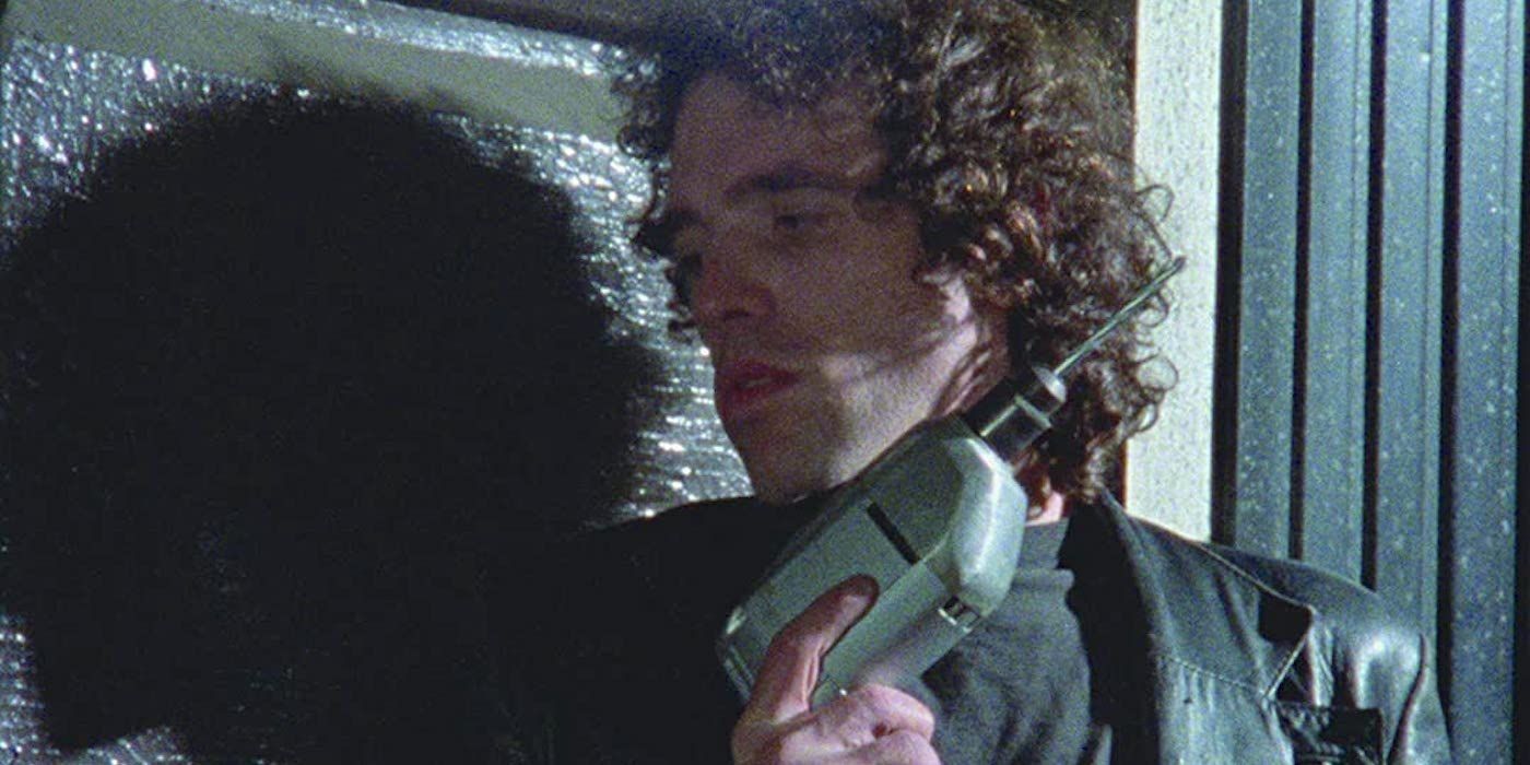 Reno Miller (Abel Ferrara) holds a drill in 'The Driller Killer'