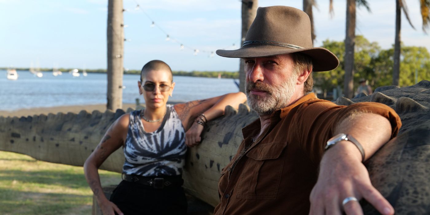 Nicole Chamoun and Thomas Jane relaxing in Queensland in Troppo