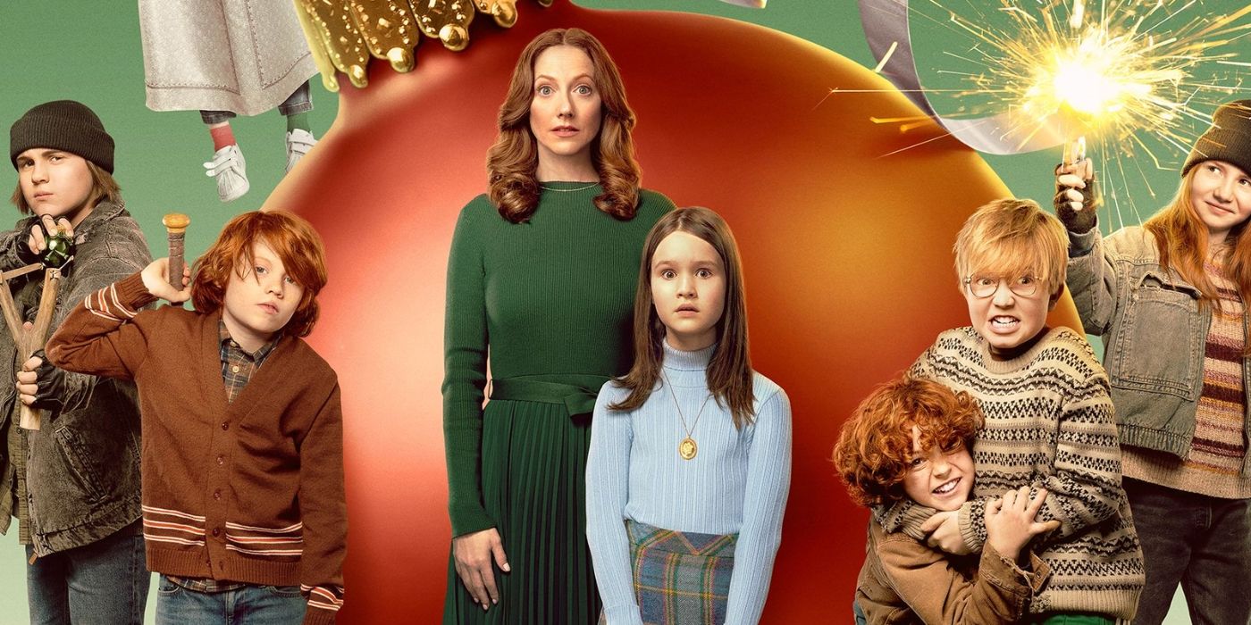 Judy Greer stands front and center on the poster for The Best Christmas Pageant Ever 