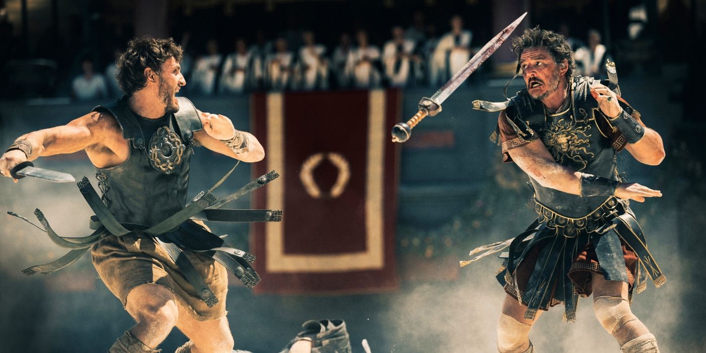 Paul Mescal and Pedro Pascal in Gladiator 2Â 