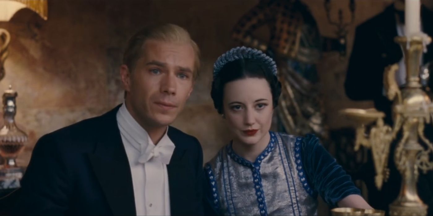 Andrea Riseborough and James D'Arcy in W.E.