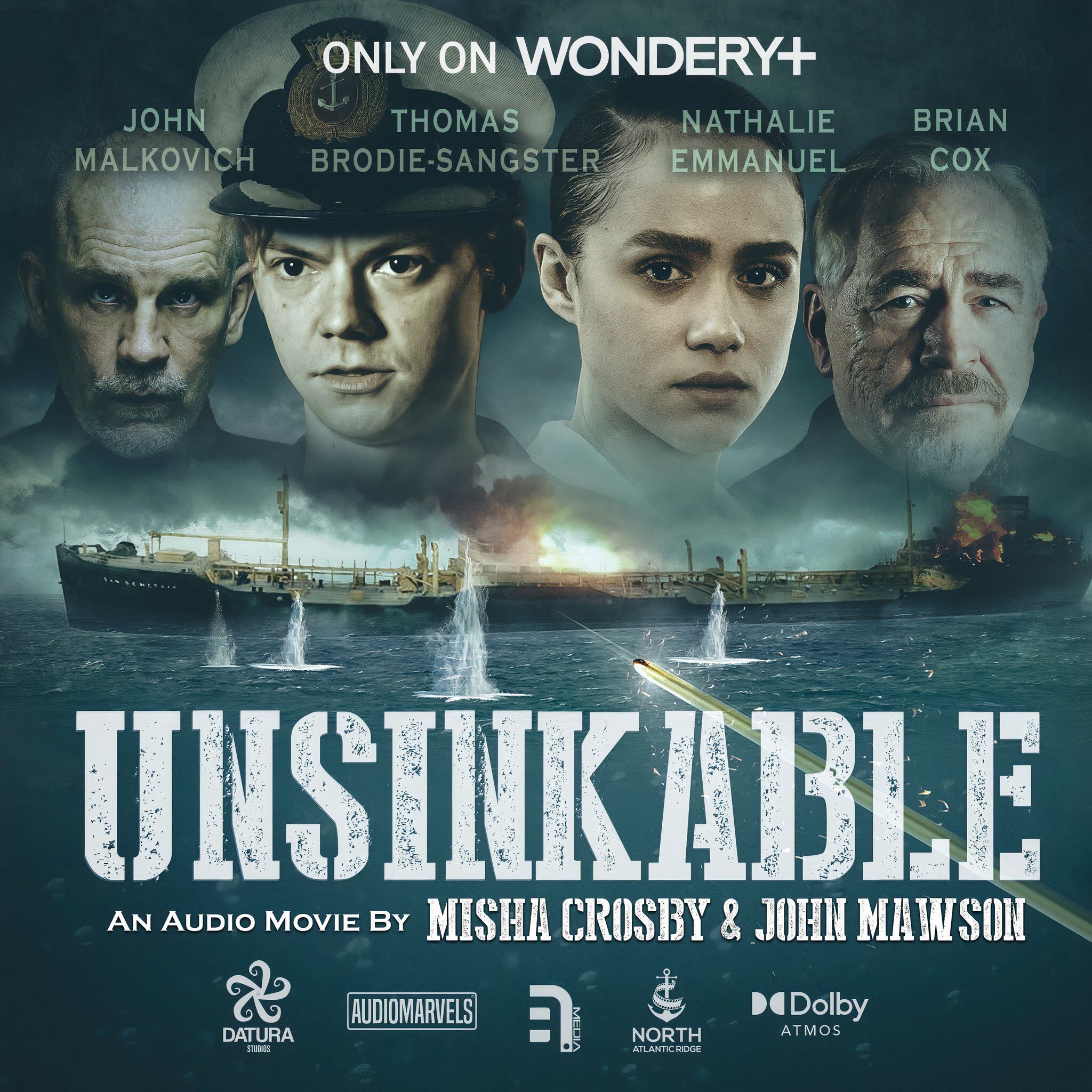 Póster de la película en audio Wondery+ “Unsinkable”