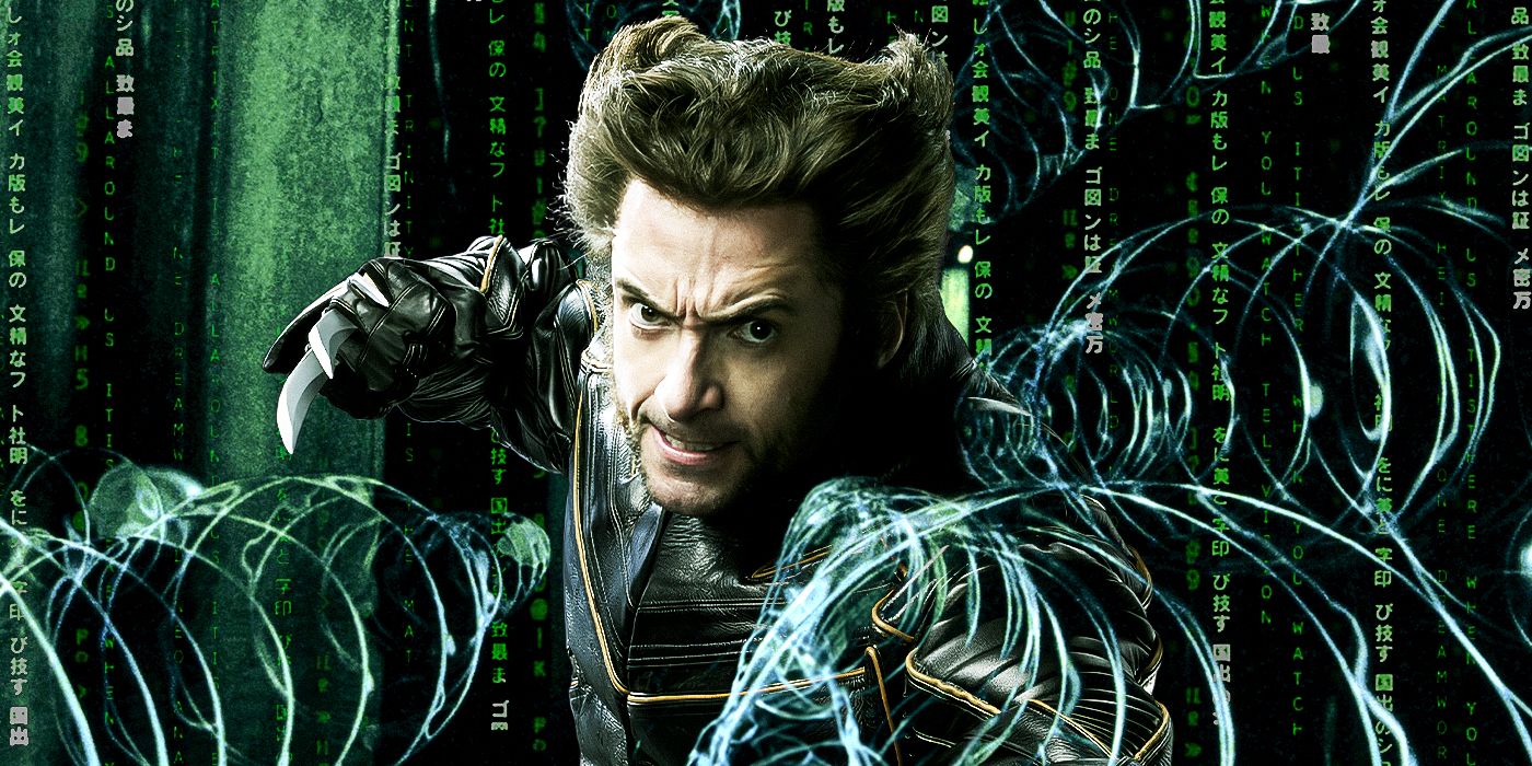 Hugh Jackman&rsquo;s Wolverine dodging bullets in the Matrix in a custom image