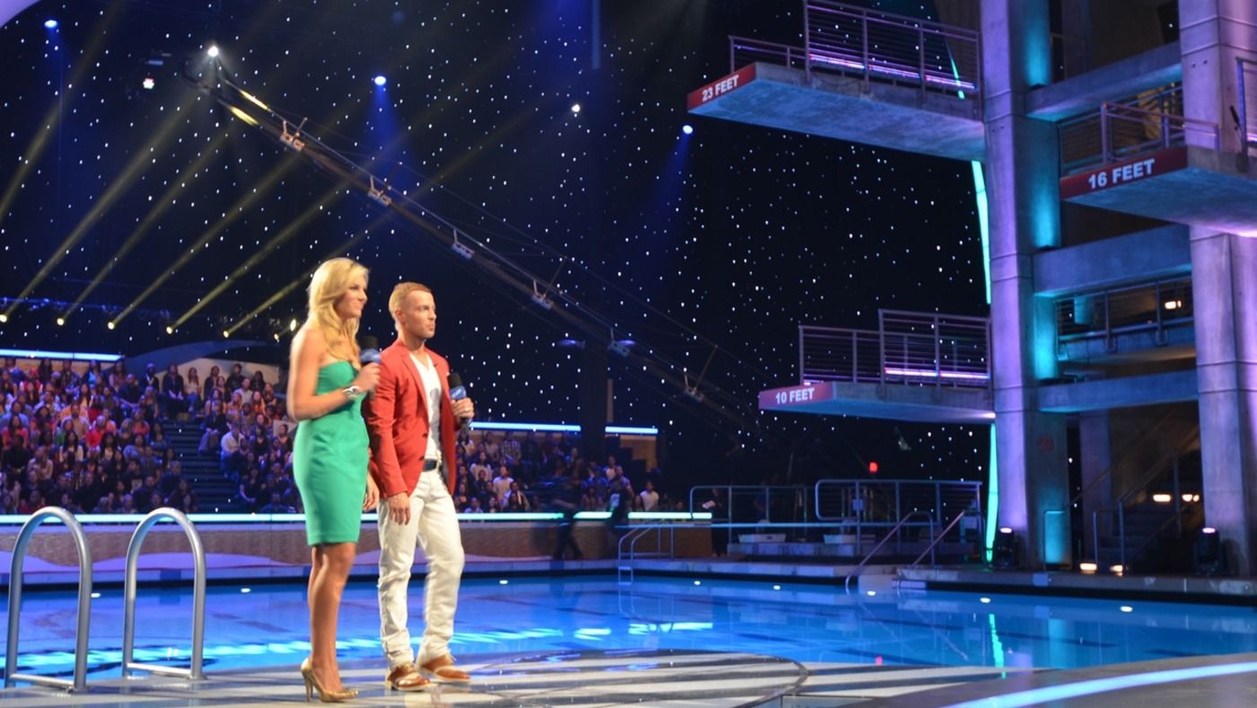 The tall diving boards on the ABC reality series Splash 