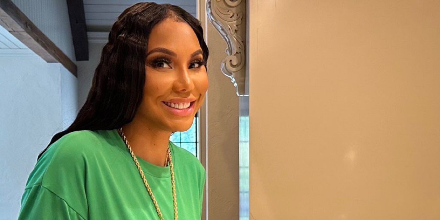 Tamar Braxton smiles for a picture