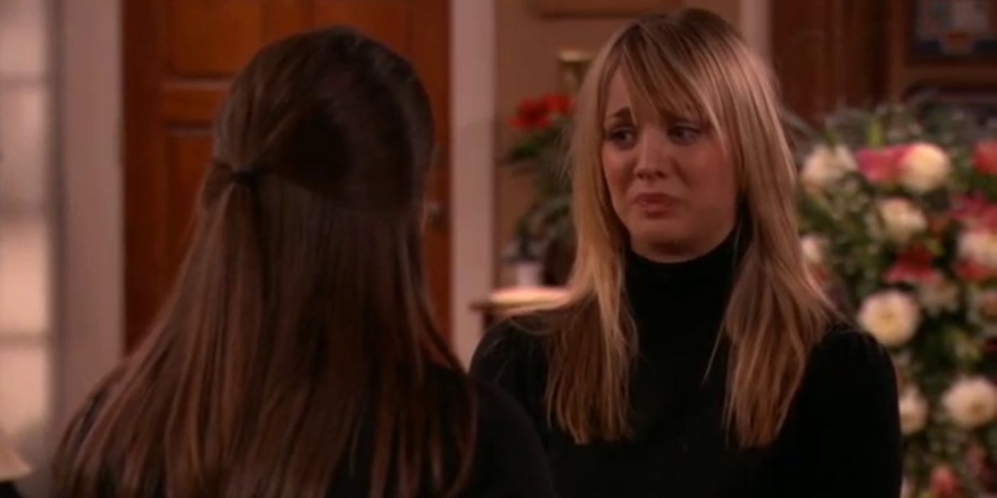 Kaley Cuoco crying at a funeral in '8 Simple Rules' Season 2, Episode 4, "Goodbye"