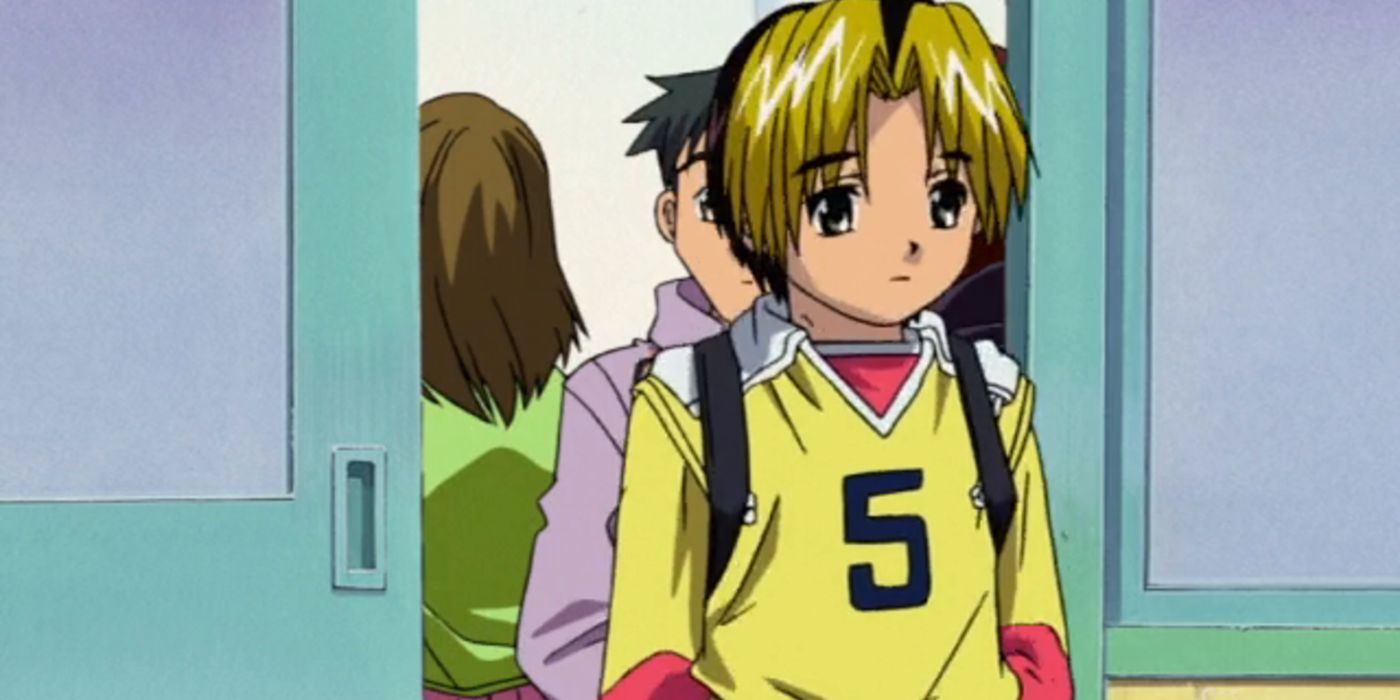 A young Hikaru Shindo entering a classroom, Hikaru no Go