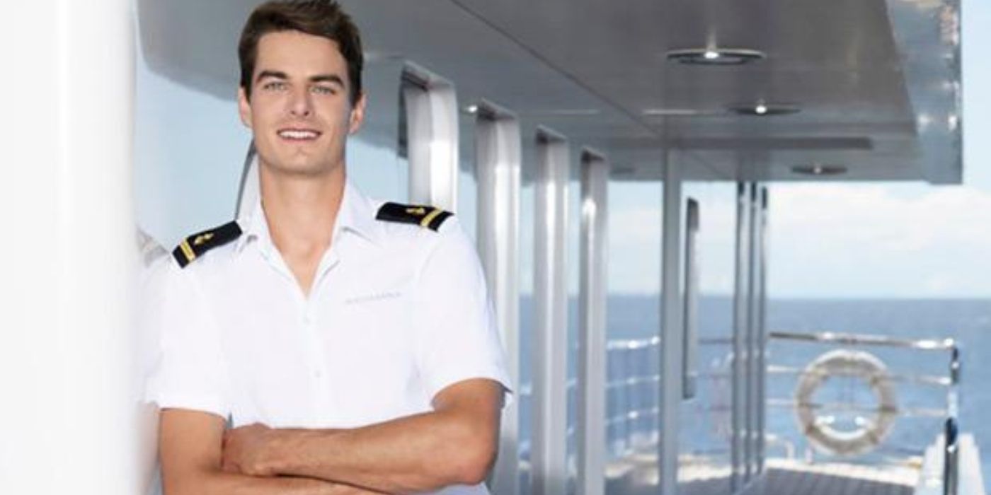 &lsquo;Below Deck Down Under&rsquo; star Harry Van Vliet leans against the ship for a photo