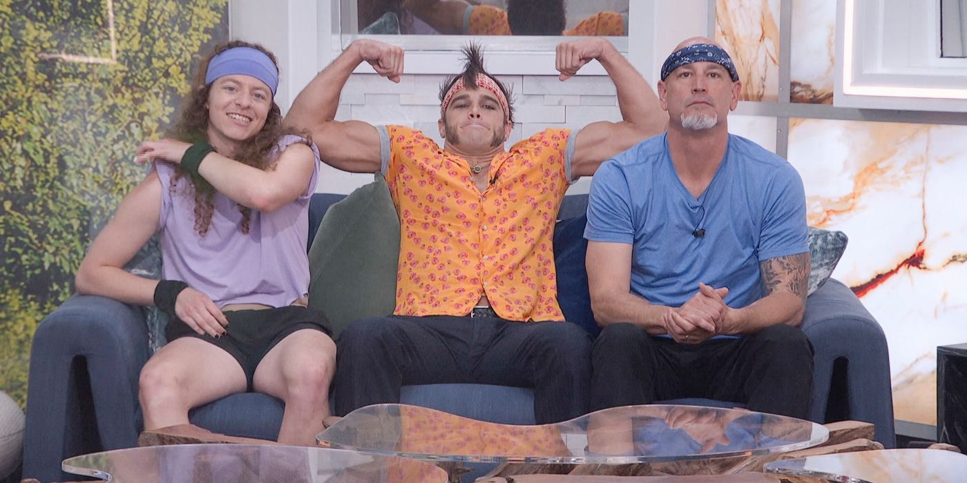 Quinn Martin, Tucker Des Lauriers and Kenney Kelley sit on the block in 'Big Brother 26'