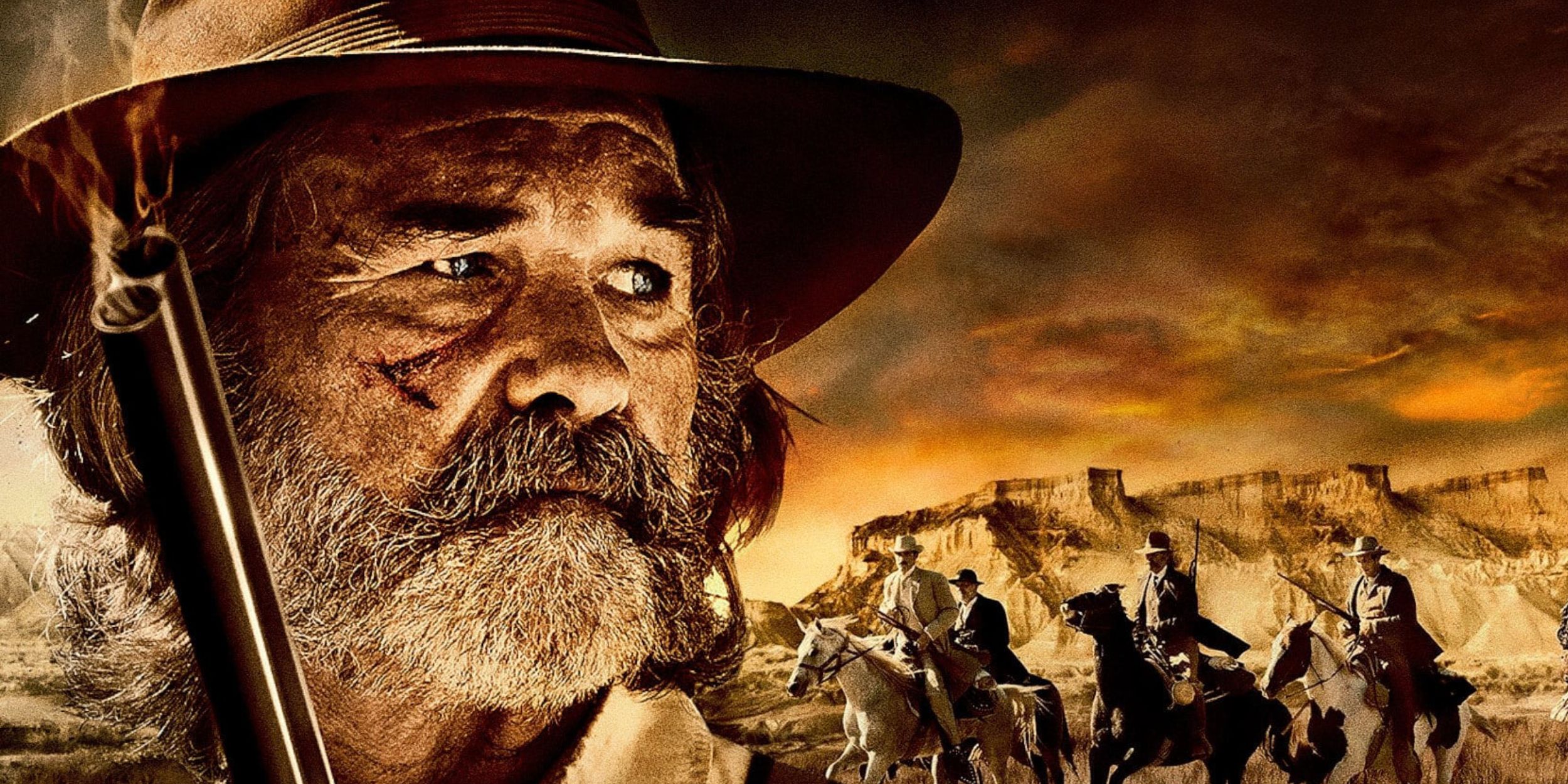 Kurt Russell in the poster for Bone Tomahawk - 2015 - poster