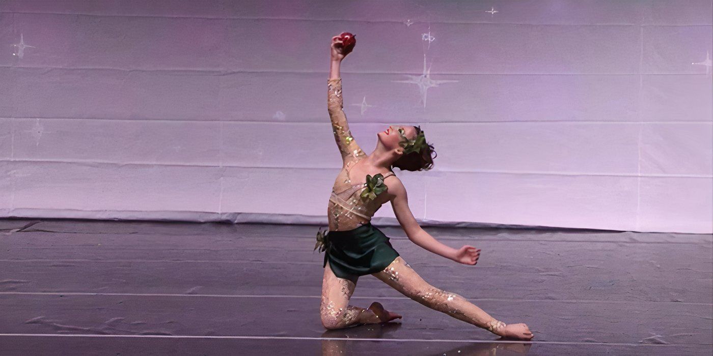 Brooke Hyland dances a solo holding an apple in season two of 'Dance Moms'