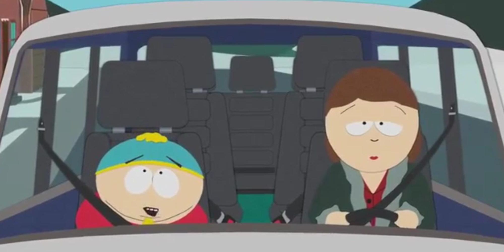 Cartman driving with his mom in &lsquo;South Park&rsquo; (1)
