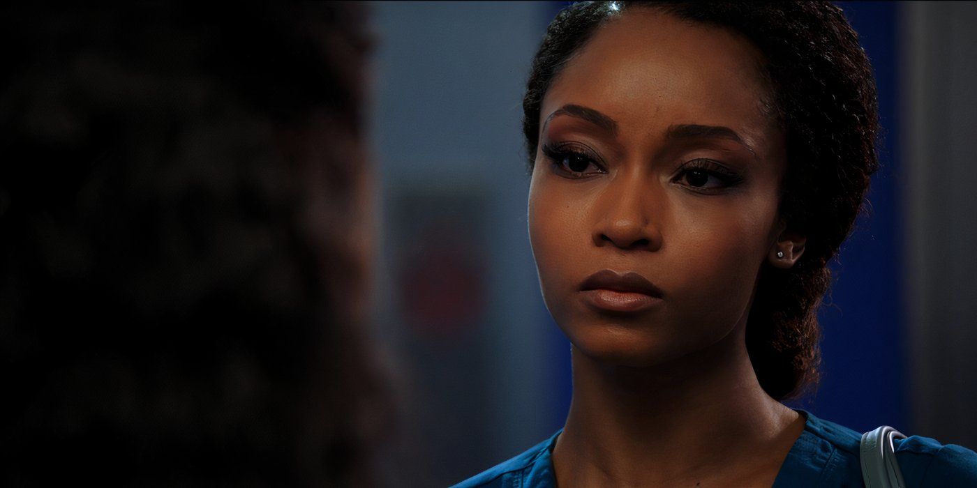 Yaya DaCosta as Nurse April Sexton in Chicago Med.