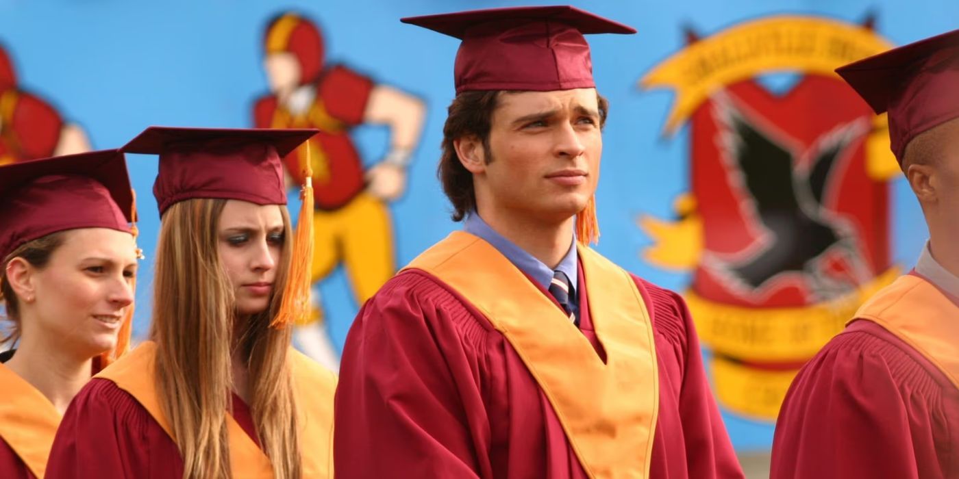 Clark at the graduation ceremony in Smallville