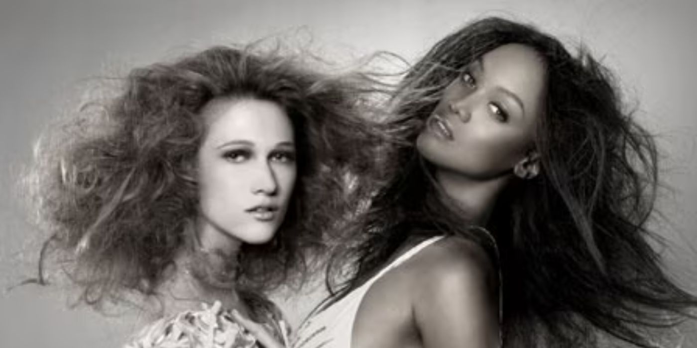 Nicole Fox and Tyra Banks for her winning photoshoot on America's Next Top Model.