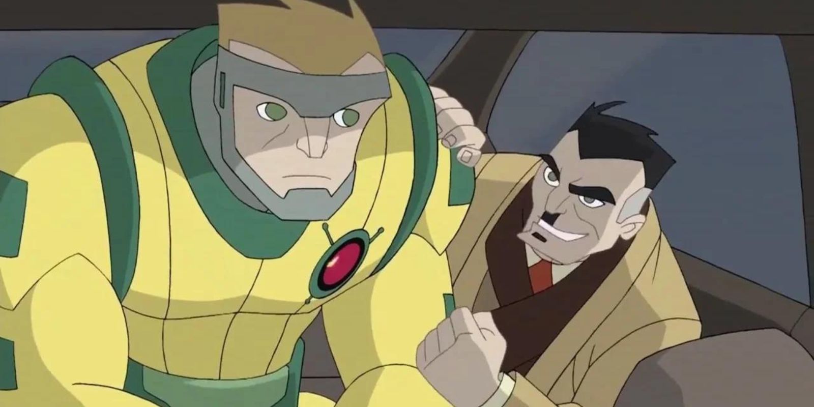 El Coronel Júpiter y J. Jonah Jameson hablando en El Espectacular Spider-Man