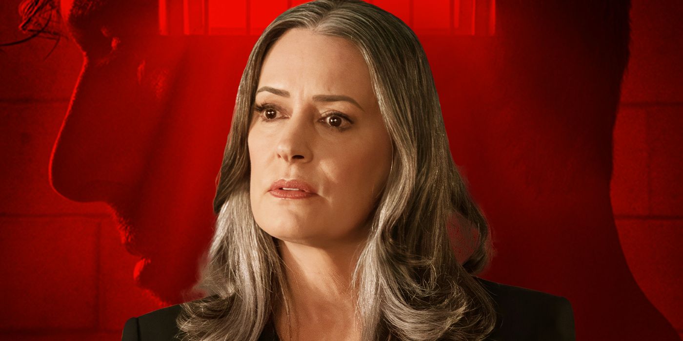 Paget Brewster looking to the right for Criminal Minds: Evolution