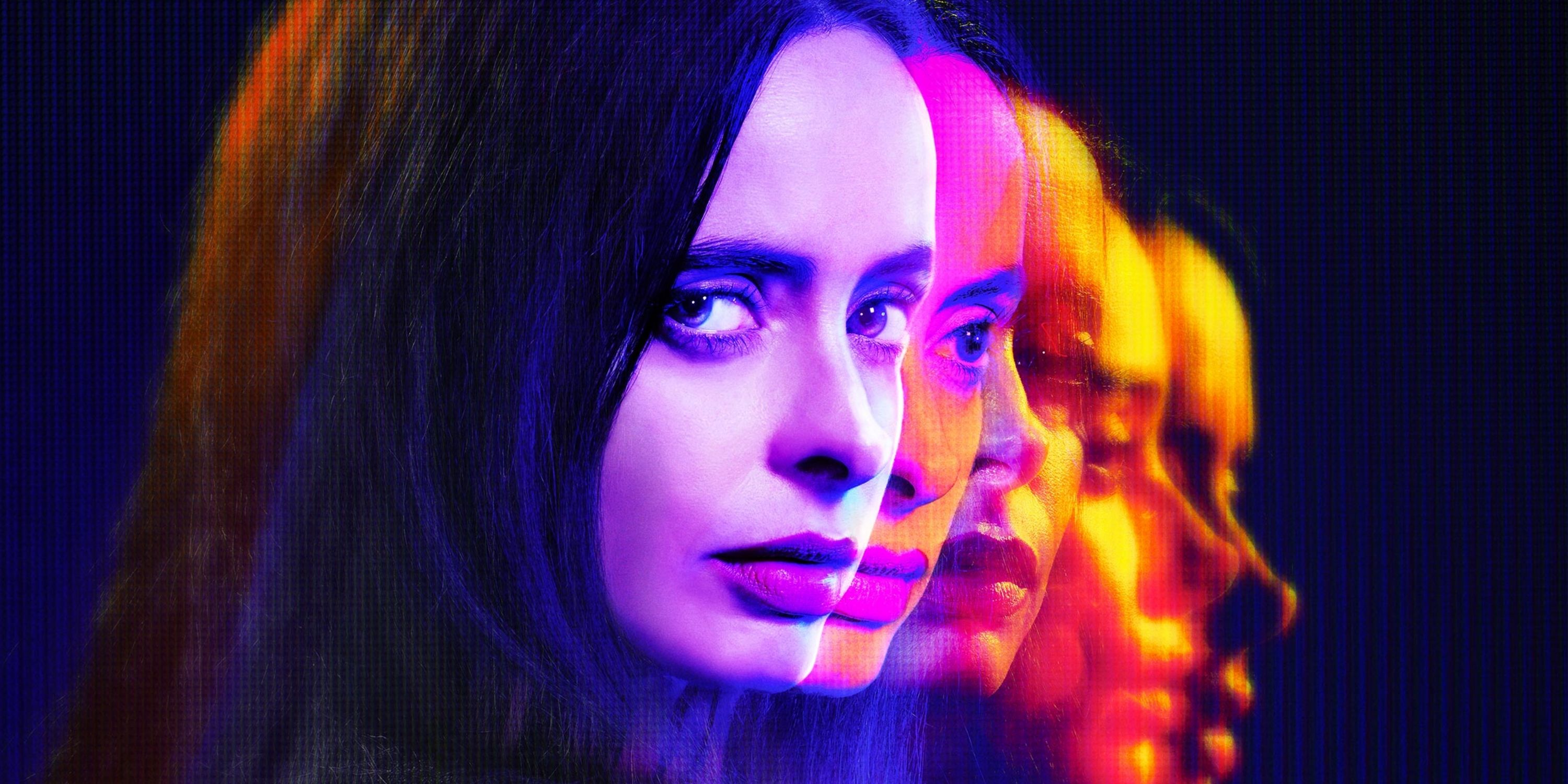 Krysten Ritter as Lucy with multiple mirror images in an AMC promo shot for Orphan Black: Echoes