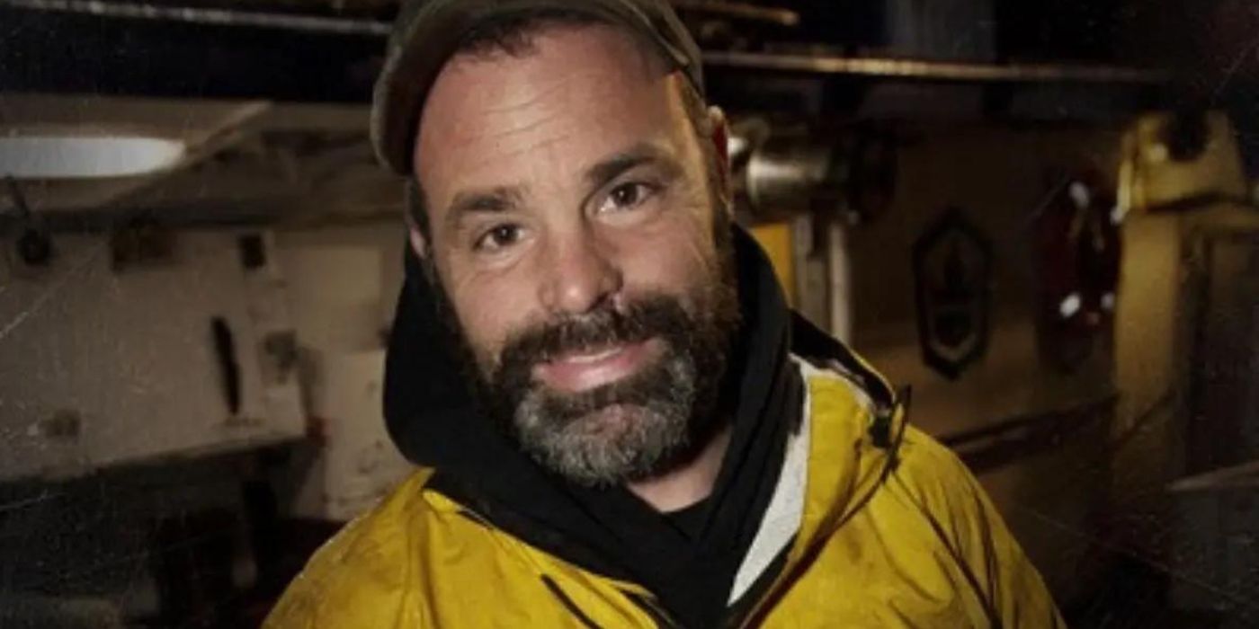 Matt Bradley smiles below deck on 'Deadliest Catch.'