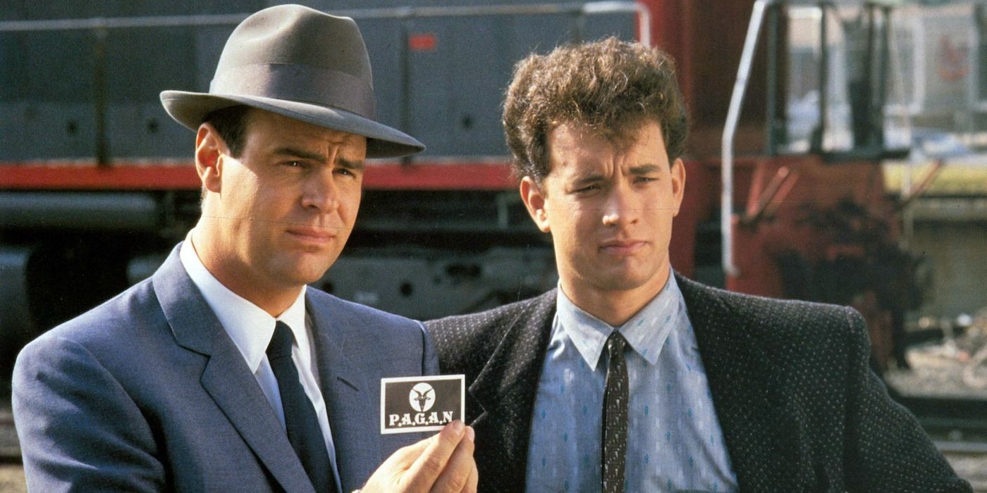 Dan Aykroyd and Tom Hanks in Dragnet