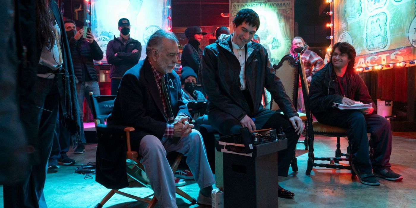 Francis Ford Coppola and Adam Driver in Megalopolis.